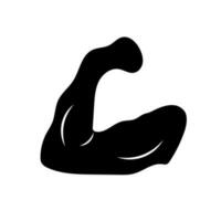 Biceps c icon. Bulked arm. Vector. vector