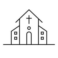 Church building icon. Chapel building. Religion. Vector. vector