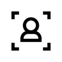 Person authentication icon. Person scan. Vector. vector