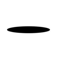Hole silhouette icon. Pitfall. Vector. vector