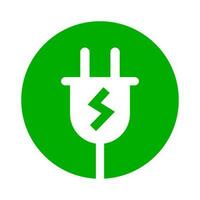 Charging icon. Charging at the outlet icon. Power plug. Vector. vector