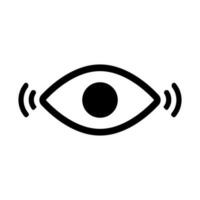 Sensing eye icon. Sense. Vector. vector