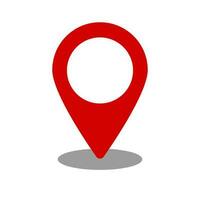 Map pin and shadow. Current location information. Vector. vector