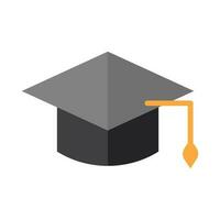 Modern square academic cap. Graduation cap icon. Vector. vector