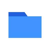 Blue computer file icon. File organization. Vector. vector