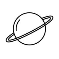 Simple Saturn icon. Planet icon. Vector. vector