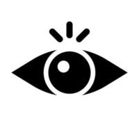 Eye silhouette icon with a popped open eye. Vector. vector