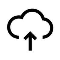 Cloud upload icon. Data transmission. Vector. vector
