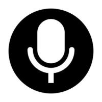 Voice button icon. Microphone button. Vector. vector