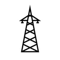 Radio tower icon. Communication tower of mobile radio base station. Vector. vector