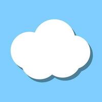 Sky and floating cloud icon. Vector. vector