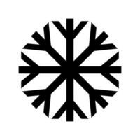 Snowflake silhouette icon. Winter. Vector. vector