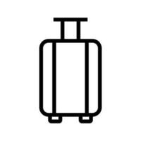 Simple suitcase icon. Travel baggage icons. Packing. Vector. vector