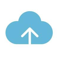 Cloud data upload icon. Vector. vector