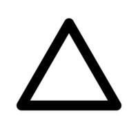 Simple triangle icon. Figure. Vector. vector