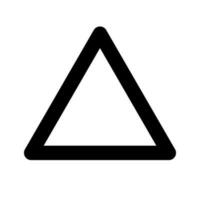 Simple triangle icon. Figure. Vector. vector