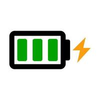 Simple charging battery icon. Vector. vector