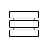 Simple server symbol. Cloud data storage. Vector. vector