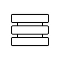 Simple server symbol. Cloud data storage. Vector. vector