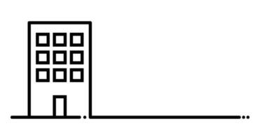 antecedentes con edificio y Copiar espacio. vector. vector