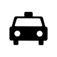 Simple cab silhouette. Taxi direction. Vector. vector