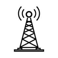 Simple transmitter. Communication tower. Vector. vector