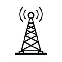 Simple transmitter. Communication tower. Vector. vector