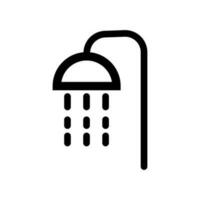 Simple shower icon. Shower room sign. Vector. vector