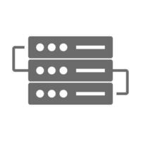 Flat design server icon. Computer and software. Vector. vector