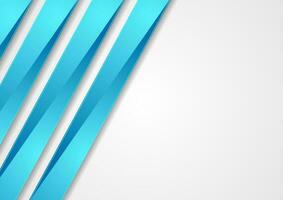 Blue stripes abstract tech corporate vector background