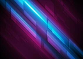 Dark blue and purple glowing hi-tech abstract background vector