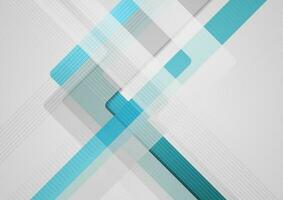 Blue grey geometric abstract tech vector background
