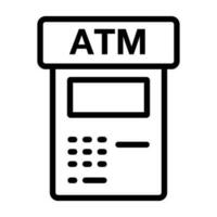 Simple bank ATM icon. Withdrawal. Vector. vector