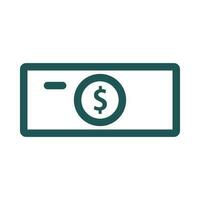 Dollar bill symbol. Money. Vector. vector