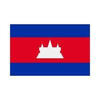 plano diseño camboyano bandera icono. Camboya. vector. vector