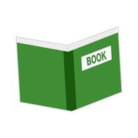 Flat Design Book Icon. Textbook. Vector. vector