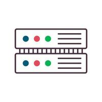 Computer server icon. Rack. Vector. vector