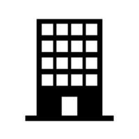 High-rise building and high-rise apartment silhouette icon. Tower. Vector. vector