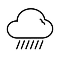 lluvia nube icono. lluvia día. vector. vector