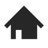 House silhouette icon. Real estate icon. Housing. Vector. vector