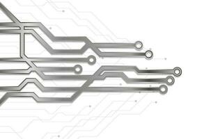 resumen tecnología metálico circuito tablero antecedentes vector