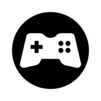 redondo juego controlador botón. gamepad icono. vector. vector