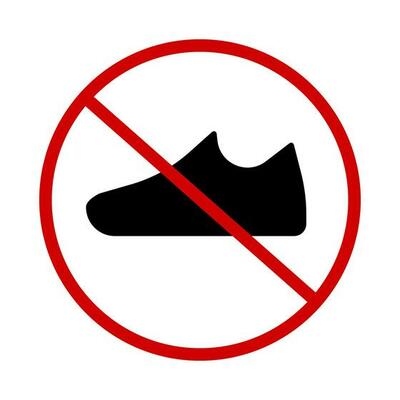 No Shoes Allowed Vector Art, Icons, and Graphics for Free Download