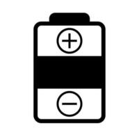 Battery icon with plus and negative mark. Vector. vector