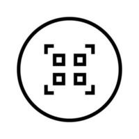 Round scan icon. Reader. Vector. vector