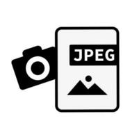 Camera and JPEG file icon. Vector. vector