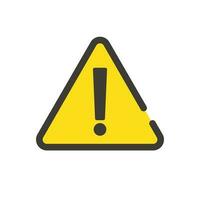 Surprise mark Triangle Warning or danger. Vector. vector