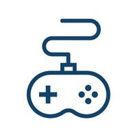 Wired game controller icon. Video game. Vector. vector