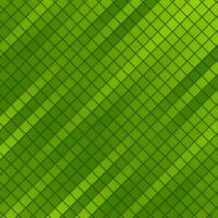 Green squares mosaic abstract tech background vector