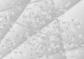 Light grey grunge polygonal tech abstract background vector